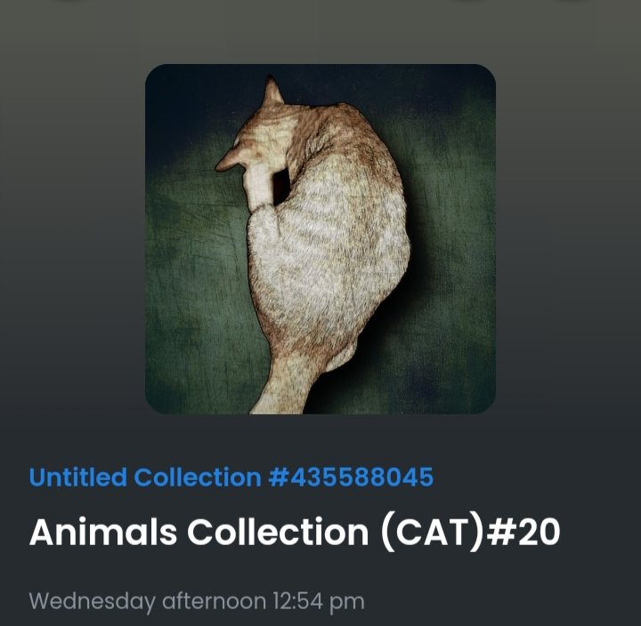 AnimalsARTz's tweet image. My new Animals Collection (CAT)
"Wednesday afternoon 12:54 pm"
link is in bio
#nftproject #nftdrop #nftsale #nftsales #nftcommunity #nftcollection #nftnews #nftartists #nftcollector
