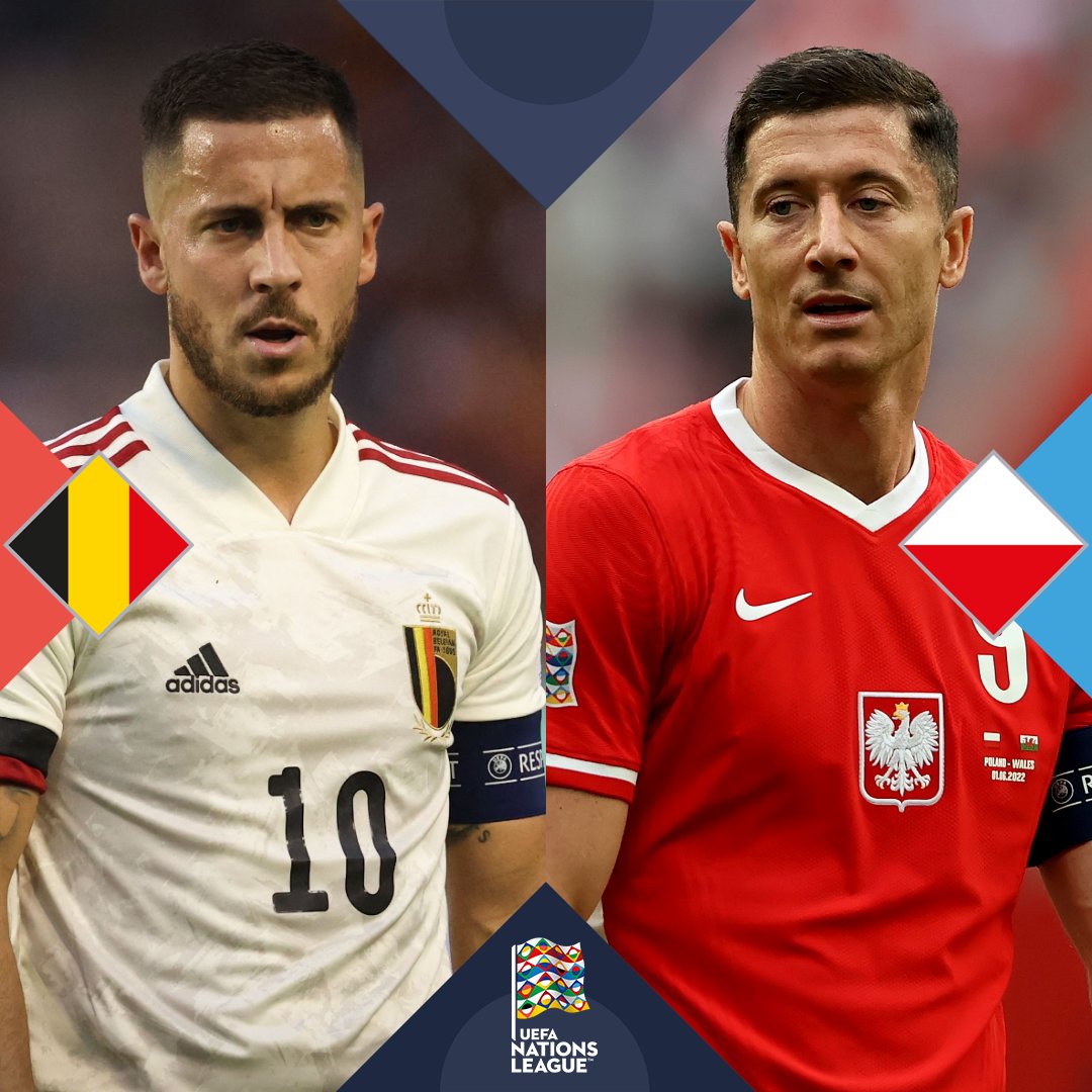 betcrisecuador's tweet photo. 👉 ¡Hoy, desde las 13:45, estos cracks se enfrentarán en busca de la victoria en la #NationsLeague! 🔥⚽️
¿Eres #TeamHazard 🇧🇪 o #TeamLewandowski 🇵🇱? ¡Pronostica por tu favorito en https://t.co/3tzIIx9lbF! 📲 https://t.co/QZ4RybAz3g