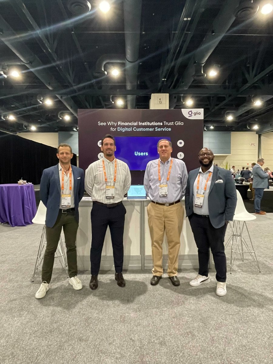 GliaInc's tweet image. Our team is all smiles at #nSight2022 in Raleigh, NC this week! Visit our booth to claim your copy of the #DigitalCustomerService book. Read our blog to learn how @ncino and Glia create a human touch in a digital world: buff.ly/3xcOW8w