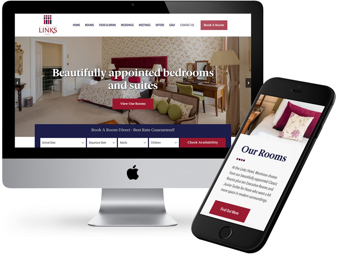 vizibility's tweet photo. New website for top Montrose hotel

We have designed and built a brand new website for the Links Hotel including third party booking system integration allowing visitors to book directly from the site. 

https://t.co/oAvhG6S7Ee https://t.co/FF5uT9mInb