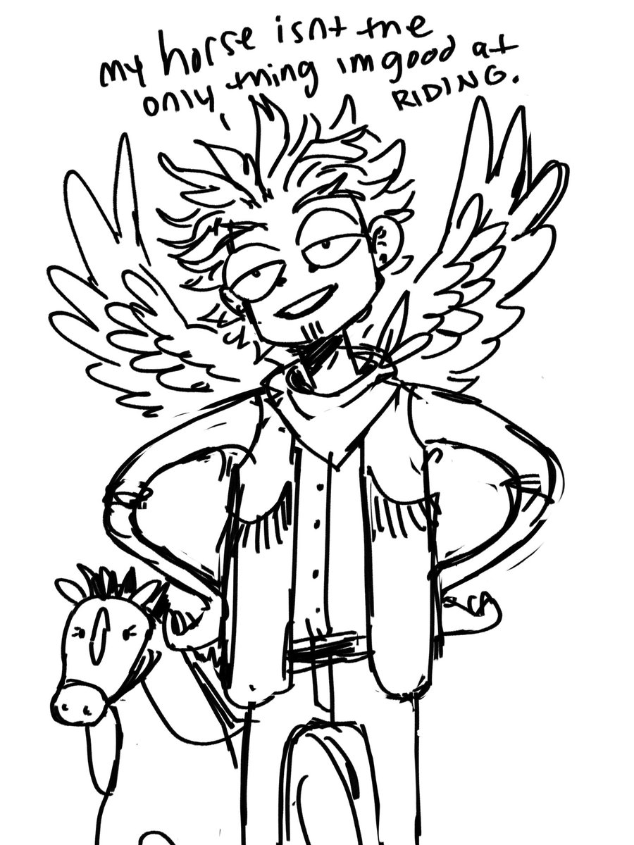 cowboy au doodles 