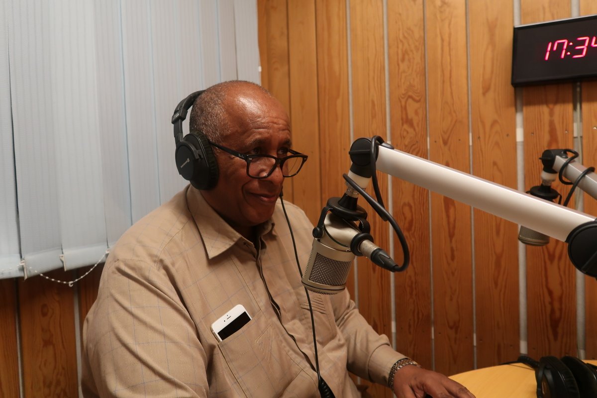 RadioMiraya's tweet photo. #TuneInow R-JMEC Chief of Staff Ambassador Berhanu Kebede speaking on Miraya's Nationwide programme @unmissmedia #SouthSudan #SSOT https://t.co/G4otuR1bCC