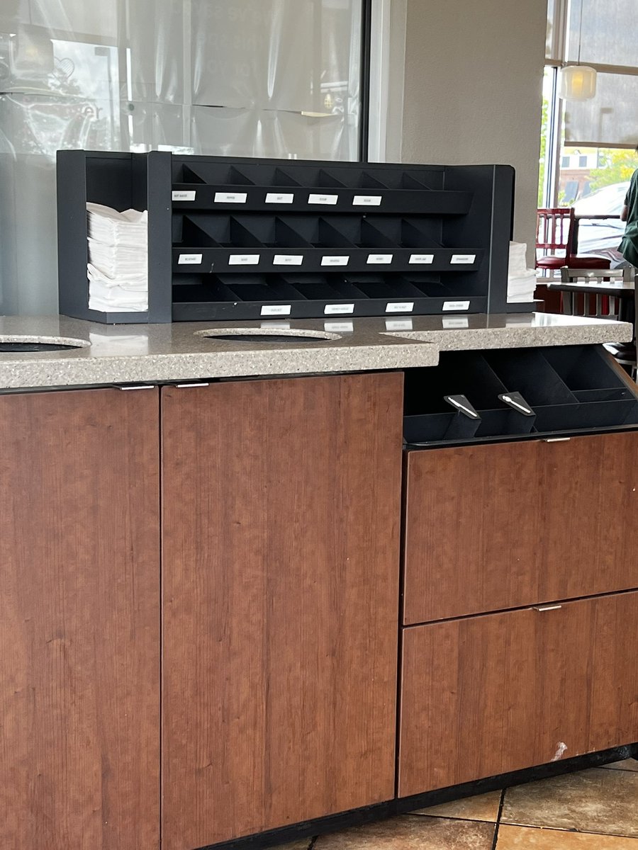 SudoAptInferno's tweet photo. @ChickfilA your dine-in service has gone downhill so much since COVID 19. Dirty tables and condiment stands not stocked. Get it together. Current location circled but this is consistent in all greater Cleveland OH stores 🤦‍♀️ https://t.co/uv742CbAQn