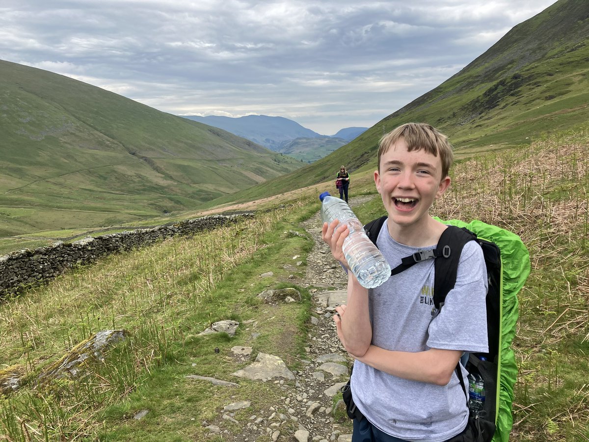 Our son James is 15. He's autistic, &amp; he's brilliant. With his sister &amp; me he's just walked the 70-mile Cumbria Way, to raise money so more autistic people can learn to swim. Donations are open until Sunday June 12th. If you can, you can help here justgiving.com/fundraising/jo…