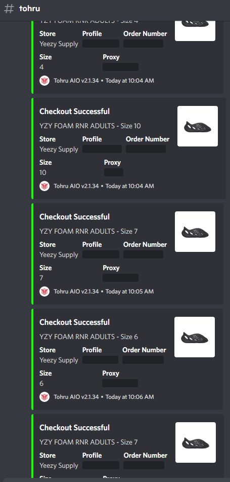 Alex (@xlex113) on Twitter photo 17 pairs of Foam Runner “Onyx”
Bots 🤖: <a href="/MEKRobotics/">MEKAIO</a> <a href="/WrathAIOBot/">Ex-Wrath User</a> <a href="/TohruAIO_/">Tohru AIO</a>
Proxies 🗺: <a href="/HypeProxiesio/">Hype Proxies</a> SUBNET @OculusProxies <a href="/LiveProxies/">Live Proxies</a> 17 pairs of Foam Runner “Onyx”
Bots 🤖: <a href="/MEKRobotics/">MEKAIO</a> <a href="/WrathAIOBot/">Ex-Wrath User</a> <a href="/TohruAIO_/">Tohru AIO</a>
Proxies 🗺: <a href="/HypeProxiesio/">Hype Proxies</a> SUBNET @OculusProxies <a href="/LiveProxies/">Live Proxies</a>