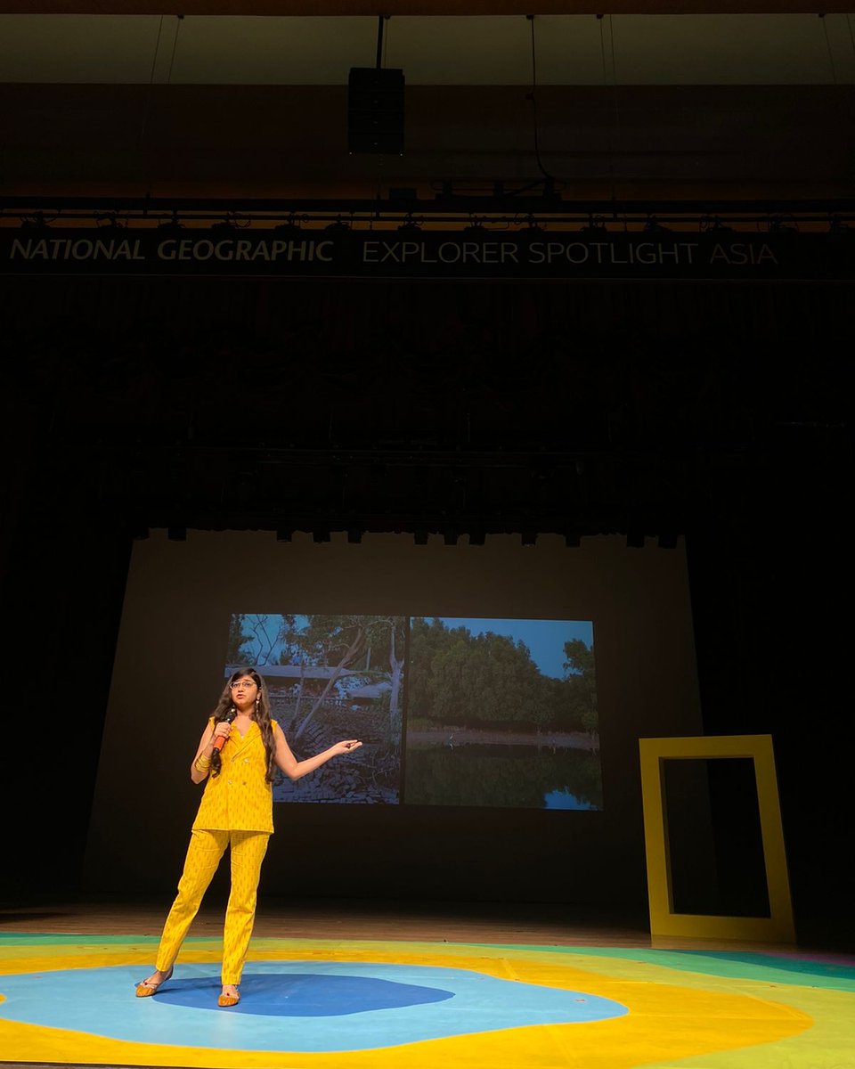 radb06's tweet photo. Taking the story of the eroding mangroves and islands of the #Sundarbans to the highly impactful stage of @InsideNatGeo at #ExplorerSpotlight Asia
Work with @danfriess @milesklazar @DiptoSrkr and the awesome field collaborators
@NUSgeog @NUSingapore @IUCN_Mangrove @IUCN_PA https://t.co/TlMnNkoJ9e