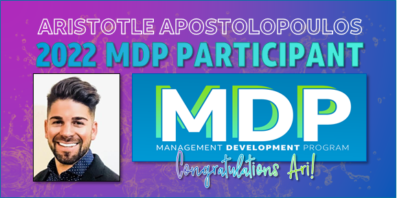 We could not be more excited to congratulate ISM Aristotle Apostolopoulos (<a href="/AristotleA5/">Aristotle Apostolopoulos</a>) for being selected as a 2022 MDP participant! What a prestigious honor to be part of MDP. We are proud of you Ari! 🏆🥇🙌