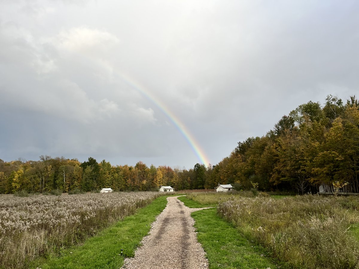 A lucky day at Off Map when you catch a rainbow!