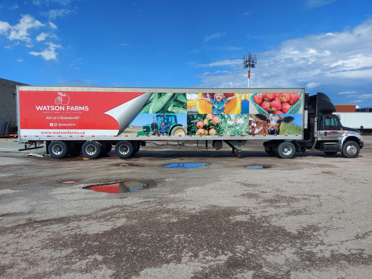 bigrigwraps's tweet photo. #JustWrapped We just installed this beautiful wrap for Watson Farms!πΎ
They're a Family-Owned PYO Farm & Market located in Bowmanville.
Visit their website - https://t.co/ipiCAjmUGS
S/O to @turbo_images!
#bigrigwraps #webuildbrands #watsonfarms #watsonfarmspyo #farmersmarket https://t.co/OoWYQnjS4Q