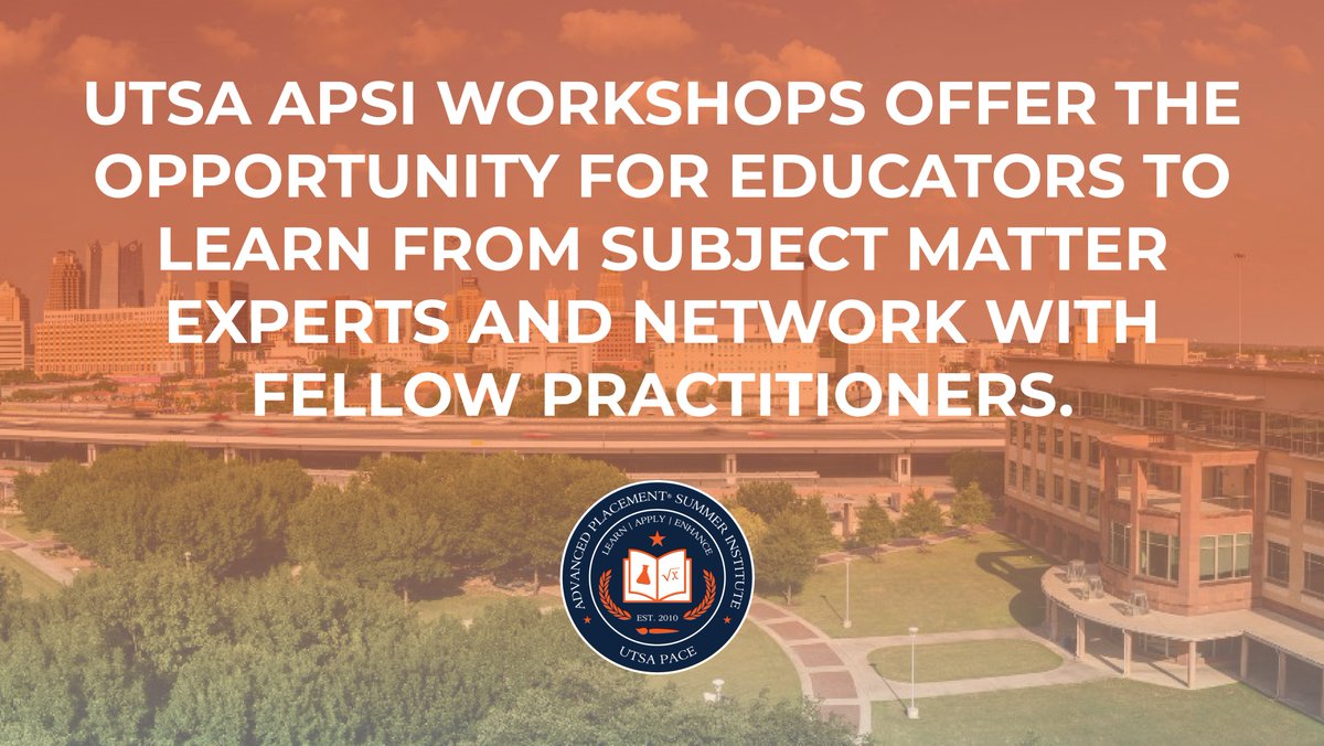 UTSA AP Summer Institute tweet media