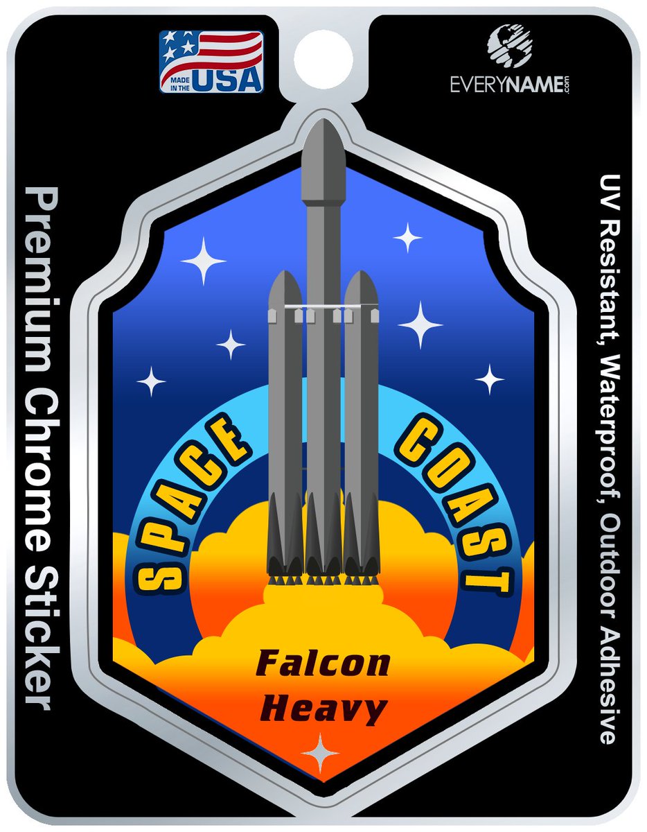 SpaceCoastSkies's tweet photo. These are chrome! #becausespace #FalconHeavy #DeltaIVHeavy #Artemis #SpaceCoast #souvenirs #lovefl https://t.co/JWDeT5IJLH