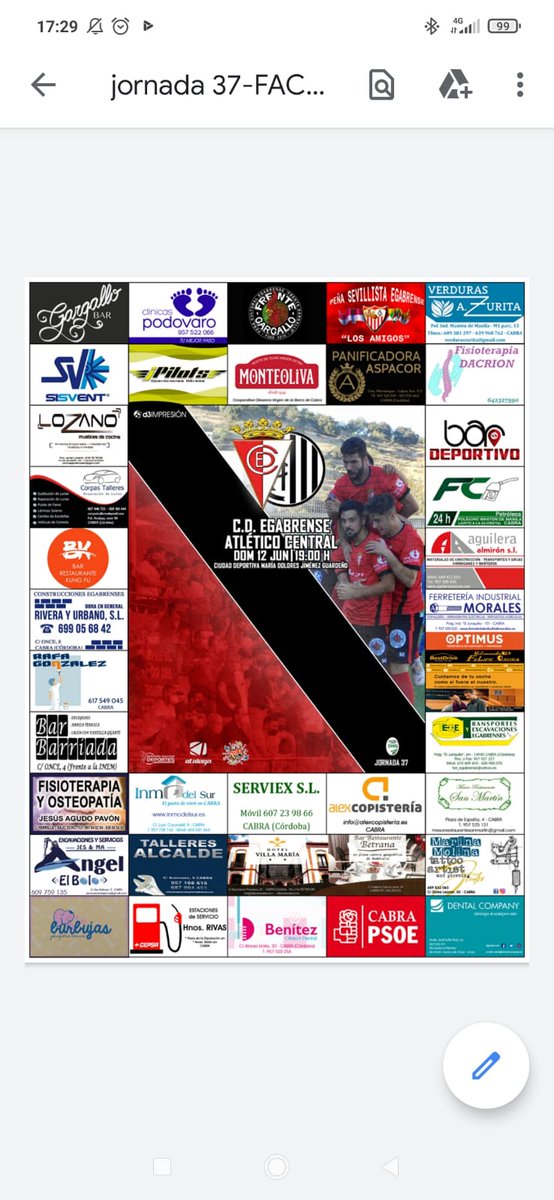 CDEgabrense1924's tweet photo. Último cartel de la temporada ¡¡¡ No hay excusas, el domingo todos al fútbol con el CD Egabrense, entrada única 3 €, socios y niños hasta 14 años GRATIS!!! https://t.co/v2wF7mE7aF