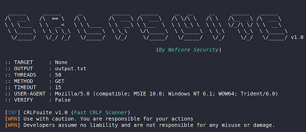 0dayCTF's tweet photo. CRLF Suite - Automated Injection Toolkit (very fast)
-
Repo: https://t.co/vgRW4llTwz
-
Creator: Nefcore Security
-
#CyberSecurity #bugbountytips #CTF #infosec https://t.co/mqNC5dWvp8