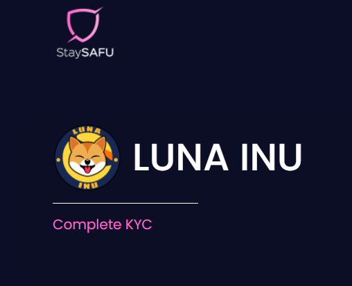 As you know we are a totally decentralized project with 0 taxs!

And we believe in the strength of the community, we are utilizing a donation wallet for marketing funds!
The person in charge of his wallet has been KYC by STAYSAFU!

👉staysafu.org/kyc/luna-inu

#LINU #KYC #STAYSAFU