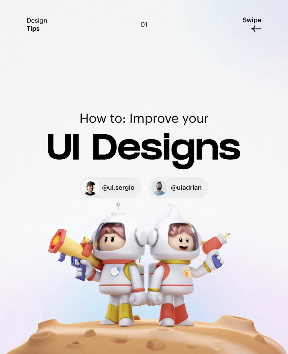 HAFEEZOLAMIDE1's tweet photo. How to improve on your UI Designs.
A very informative post from

Cc: ui.sergio &amp; uiadrian https://t.co/Y02SpIXbeu