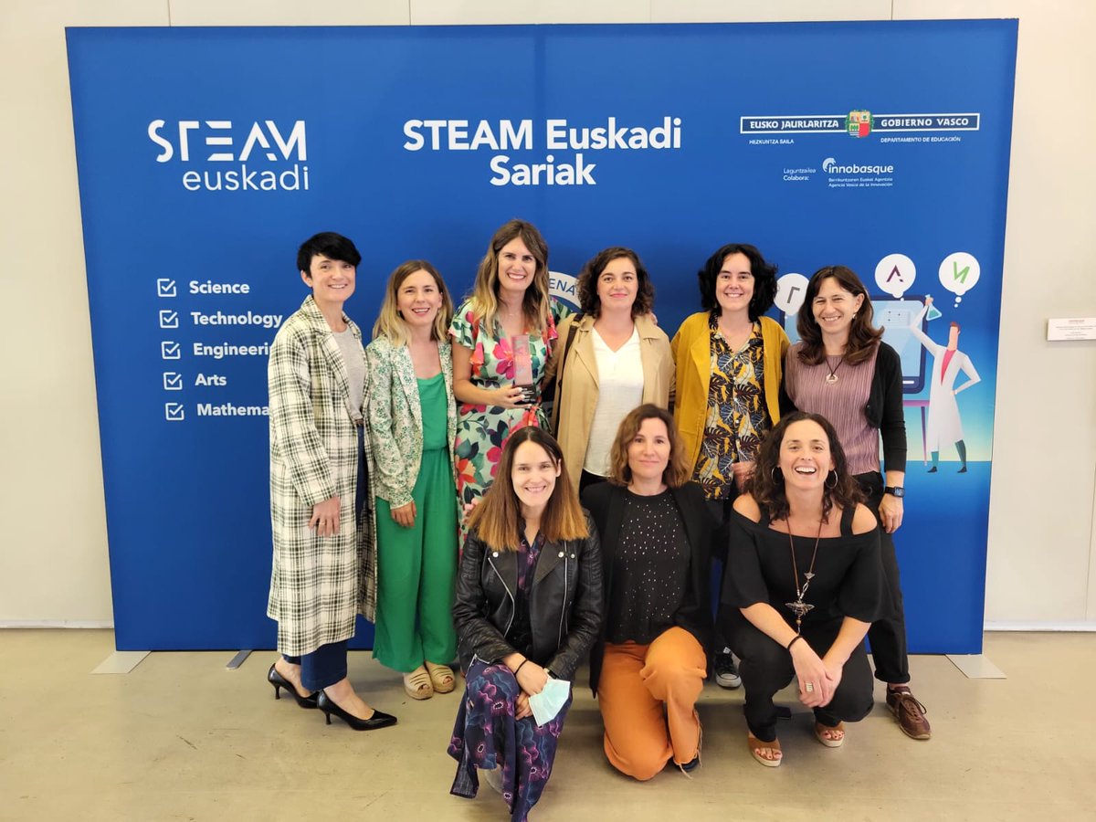 loretahur's tweet photo. Ha sido un honor ser jurado este año de los #STEAM Euskadi Sariak. Se están haciendo muchas cosas y muy buenas https://t.co/KrBnGnusEG

Pero hay un premio que me ha conquistado: #EmakumeakZientzian, que trabaja con familias, centros escolares, jóvenes,mujeres mayores... ZORIONAK! https://t.co/EB0Upe2fLR