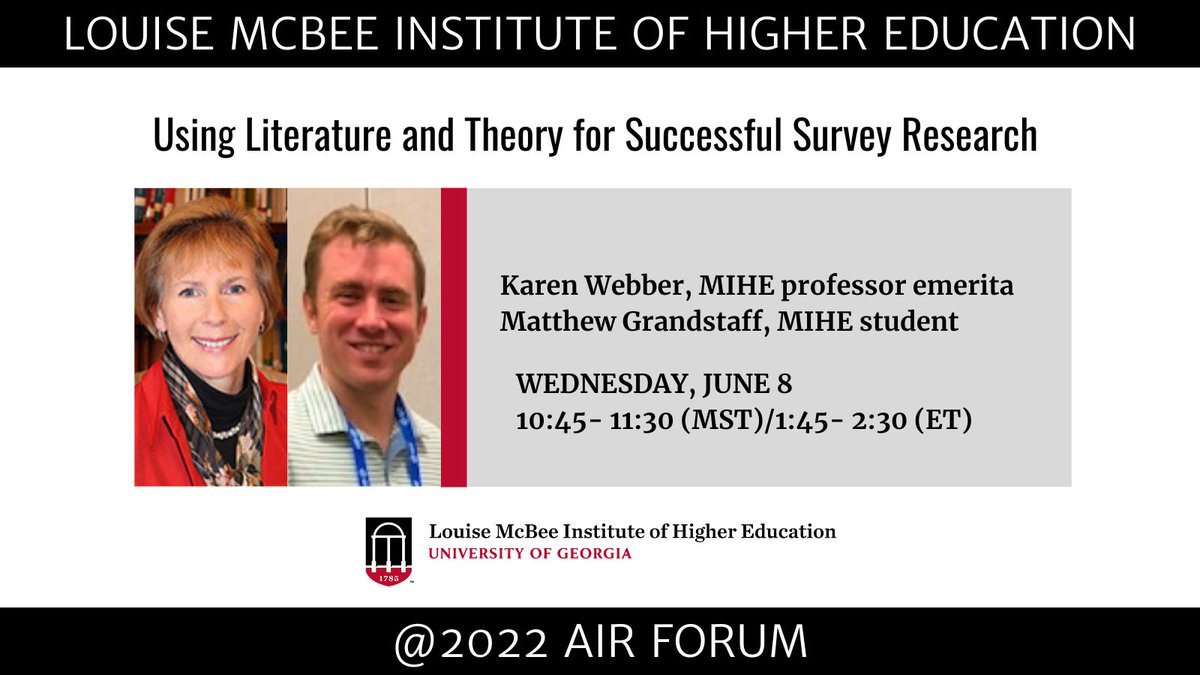 Louise McBee Institute of Higher Education | UGA tweet media