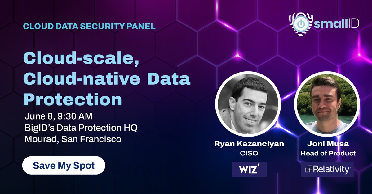 _smallid's tweet image. At #RSAC?  Grab some breakfast on us and join our #CloudNative, #CloudScale #CISO panel with 
@ryankaz42,  Joni Musa from @RelativityHQ, and Jeff DiMuro from @ServiceNow  - at Mourad, 9:30 PT!