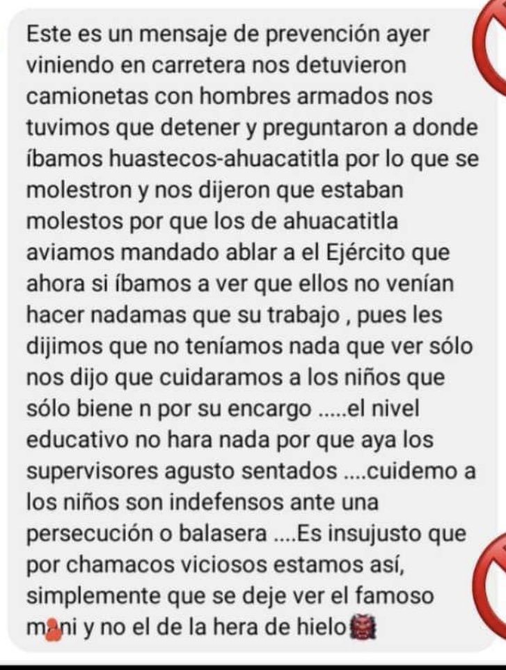 vigilantehuaste's tweet photo. #HuastecaSLP
#OJO 🆘@SEDENAmx @GN_MEXICO_ @SSPCSLP Reporte de grupo armado en el ejido #Ahuacatitla del municipio de #Tamuin.
Luego de la SDR en #SanVicente varias camionetas con GA fueron vistas en el Ejido Ahuacatitla y Huastecos, se requiere más patrullajes de autoridades https://t.co/3PDxvRvCFw