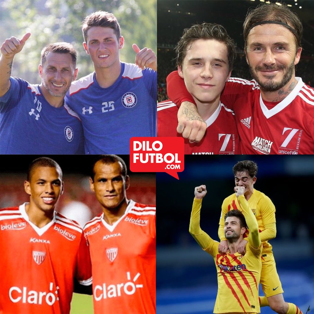 Jugadores que han compartido la cancha con sus hijos 🥹
#dilofutbol