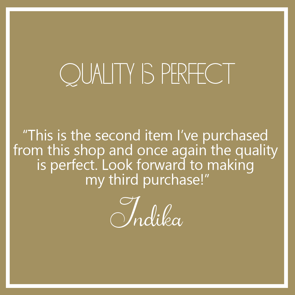 CUSTOMER REVIEW!

Thank you for takin the time to write this Indika !

#customerreview #vintagejewellery #handmadejewellery #etsy #estyshop #etsyjewellry
