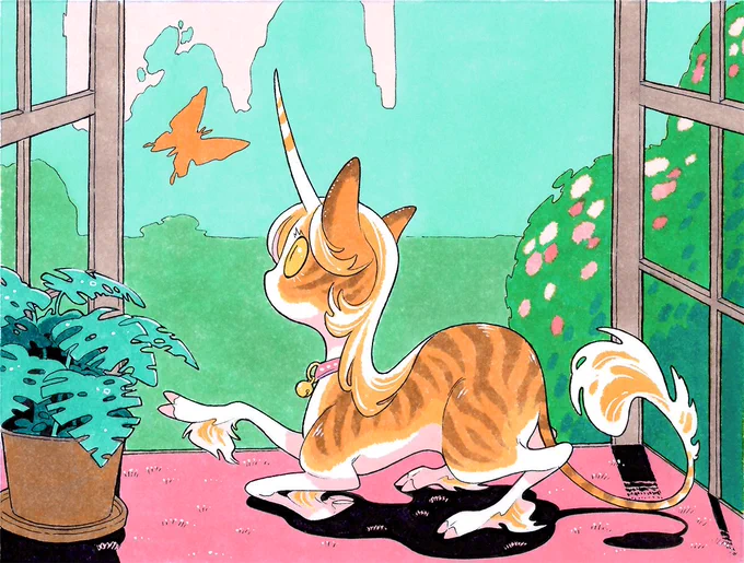 what if unicorns were the size of cats?

and they just… lived with us, in our homes…? 
