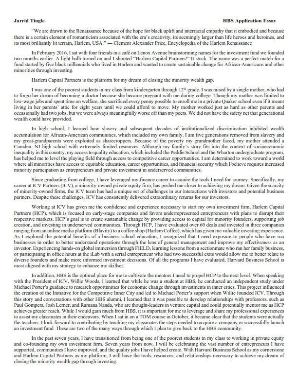 jarridvtingle's tweet photo. Today, I’m sharing my @harvardhbs essay. 

After a finance interview, I was told that I should not discuss growing up poor as it will make people uncomfortable. It stuck with me for years.

Now, I know it’s important to share your story to connect with people and inspire others. https://t.co/JCDdBypKax