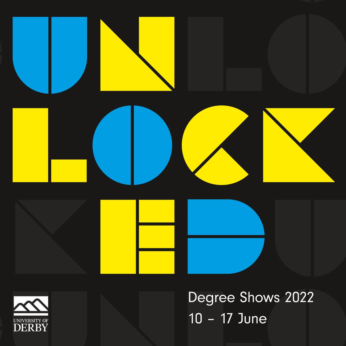 DerbyUni's tweet photo. 🔓Join us @DerbyUniArts Markeaton Street on Friday 10 June from 6pm for the launch of Unlocked, a series of Degree Shows showcasing final year student work from contemporary art to architecture. #DerbyUni #unlocked #makeitreal #studentshowcase https://t.co/MuzS2ON18D