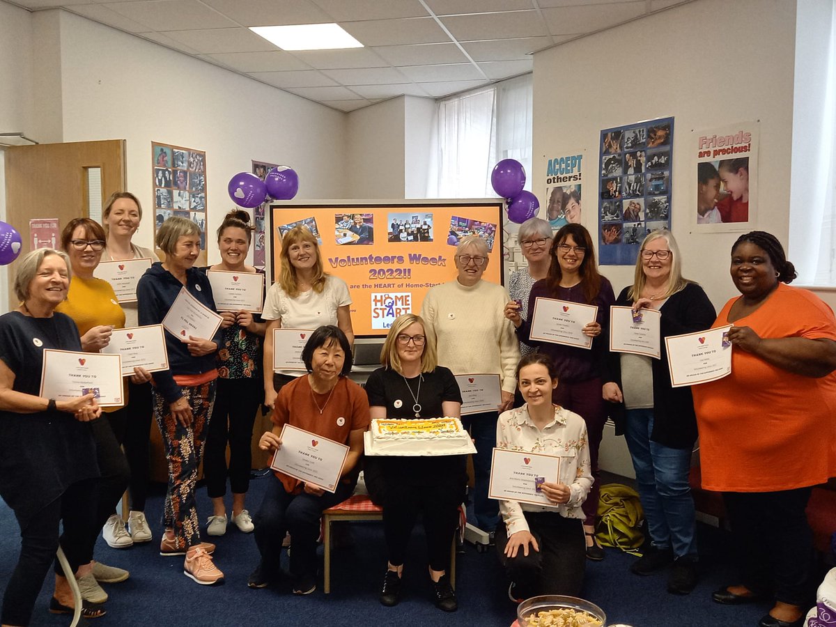 We have had a fantastic day celebrating our wonderful volunteers as part of @homestartuk #volunteerfestival by hosting a volunTEA Party 🎂🎉 Thank you for all your continued support you are the HEART of Home-Start 💜🧡 and we couldn't continue without our amazing volunteers 💗
