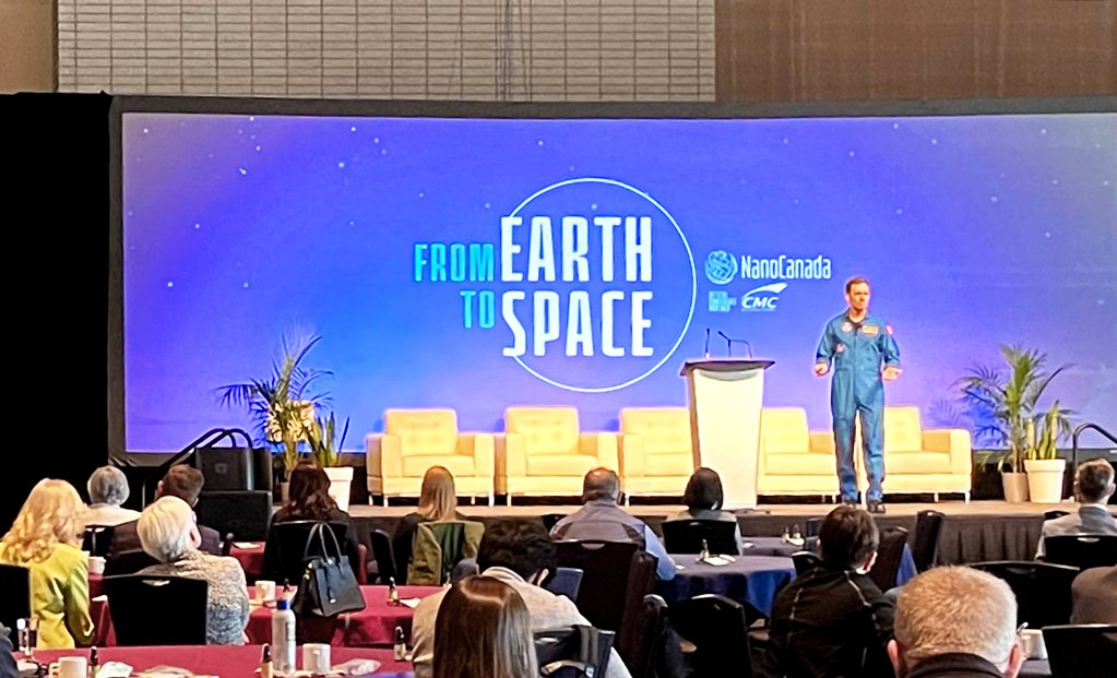 Med-i Lab (@medilabqueens) on Twitter photo Our director, Dr. Parvin Mousavi, is at <a href="/Nano_Canada/">NanoCanada</a>'s From Earth to Space Conference, where she will be discussing the vision of healthcare and personalized medicine! Our director, Dr. Parvin Mousavi, is at <a href="/Nano_Canada/">NanoCanada</a>'s From Earth to Space Conference, where she will be discussing the vision of healthcare and personalized medicine!
