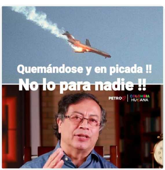 Anitnelav87's tweet photo. Pronto estaremos celebrando su salida de la política 
#PetroMentiroso #CualquieraMenosPetro #PetroNuncaSeraPresidente #Miercoles https://t.co/lHofvPR4ZD