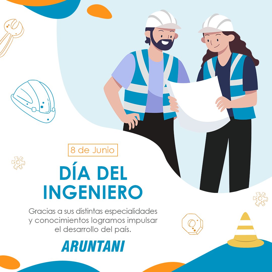 ¡Feliz día del ingeniero!  👷‍♀️👷
Expresamos nuestro afectuoso saludo a los profesionales que ejercen esta carrera, en especial a todos los ingenieros e ingenieras que forman parte de nuestra familia. 👏