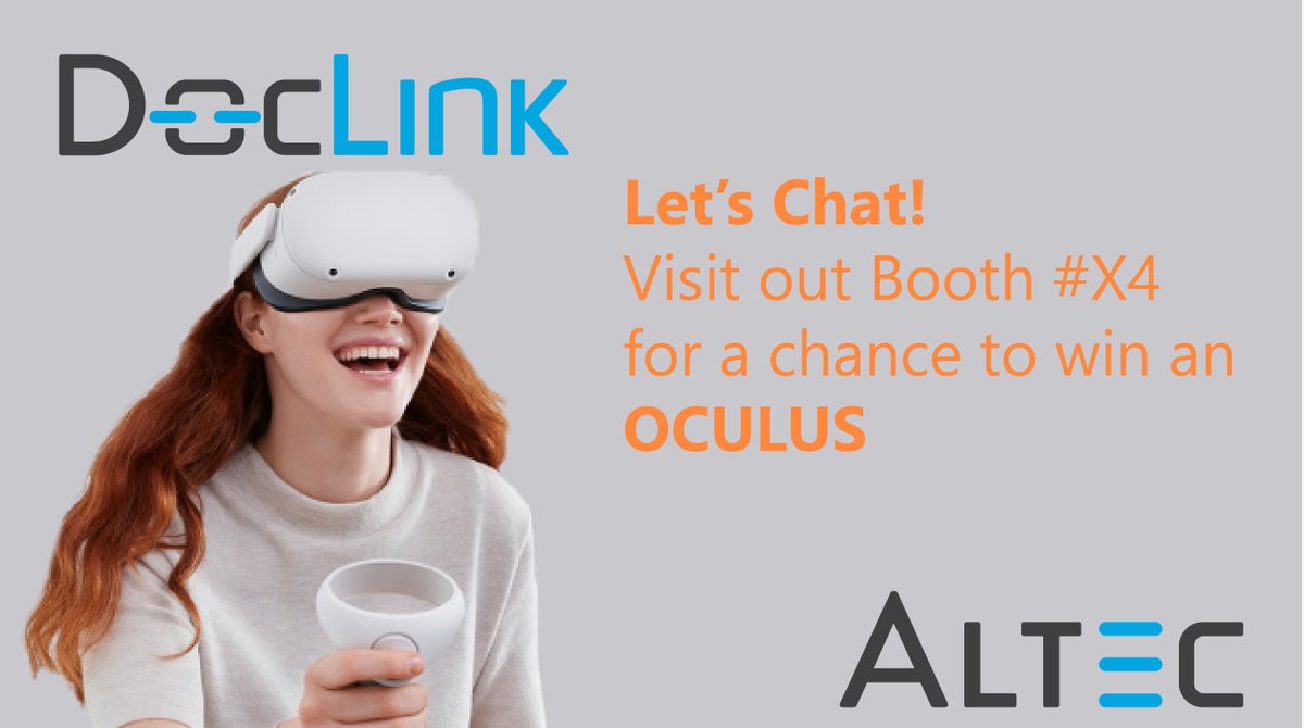 DocLinkbyBL's tweet image. Visit us in booth X4 for a chance to win an Oculus! Just a simple chat and demo to see how #DocLink can help your customers go #paperless and #AutomateAP and you will be entered!  #SagePartnerSummit