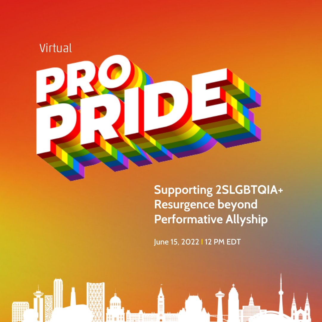 PrideatWorkCAN's tweet image. This virtual panel affiliated with @PrideToronto  will inspire you to take concrete steps to positively influence the lives of 2SLGBTQIA+ people where you work. 

When: Wednesday June 15, 12 pm to 1:30 pm EDT 

Register right here👇
prideatwork.ca/fr/event/propr…

#PrideAtWorkCanada