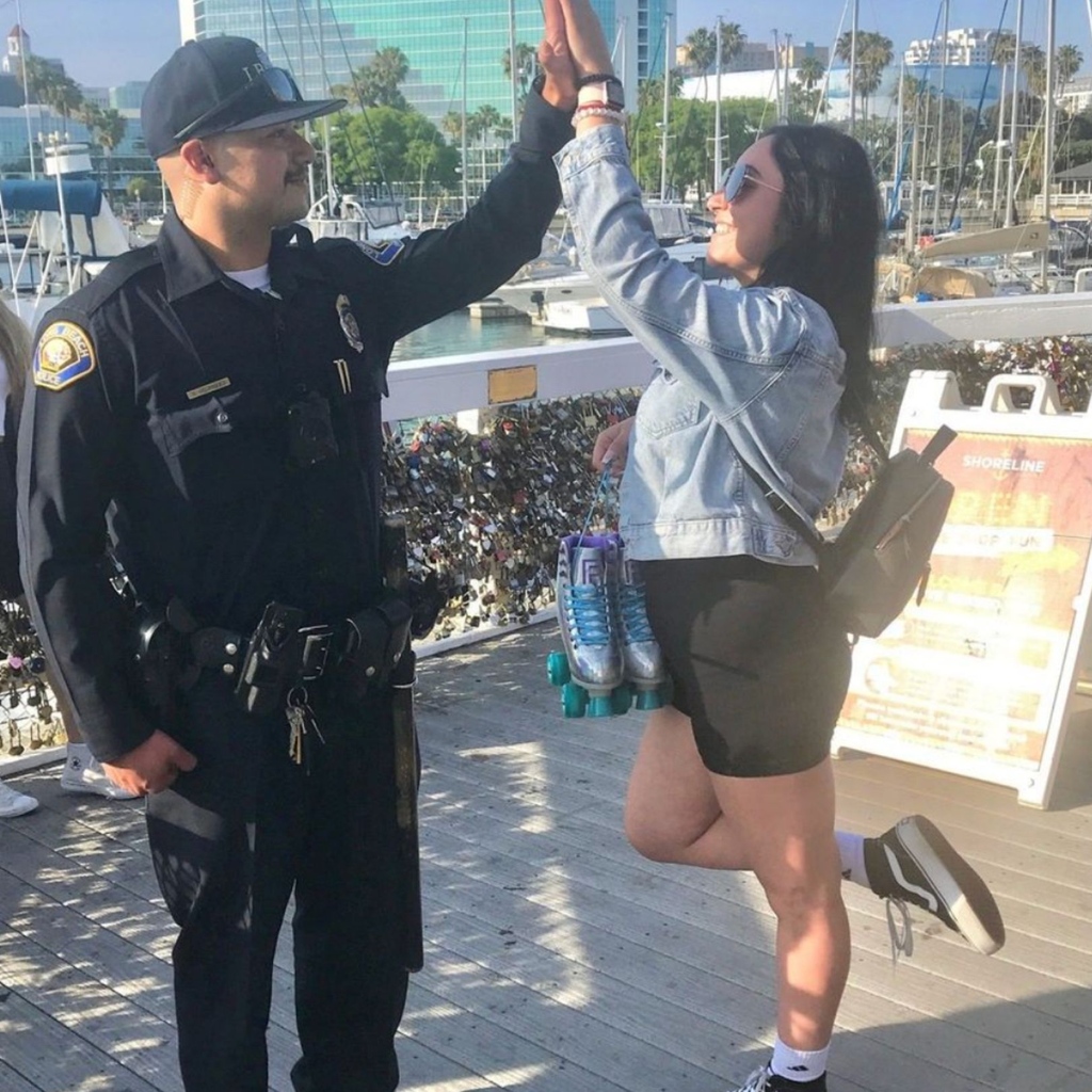 Happy National Best Friends' Day! 👯⁠

📸 @lbpd
Our East Village Neighborhood Walks ended this week in Shoreline Village.💙 #LBPDCares