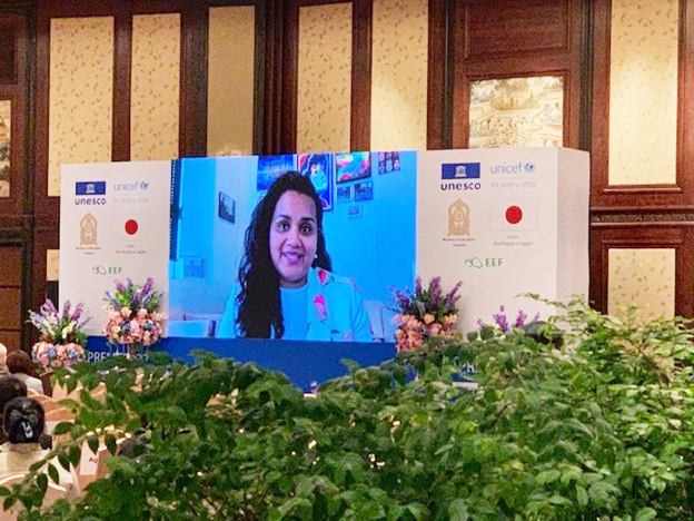 UNYouthAffairs's tweet photo. Glad to have joined the 2nd Asia Pacific Regional Education Minister’s Conference led by @unescobangkok 🙌

To generate transformative change in education at a system level, we must ensure young people are front &amp; centre by working with them every step of the way 💪

#APREMC2022 https://t.co/Mikdq0bkmf