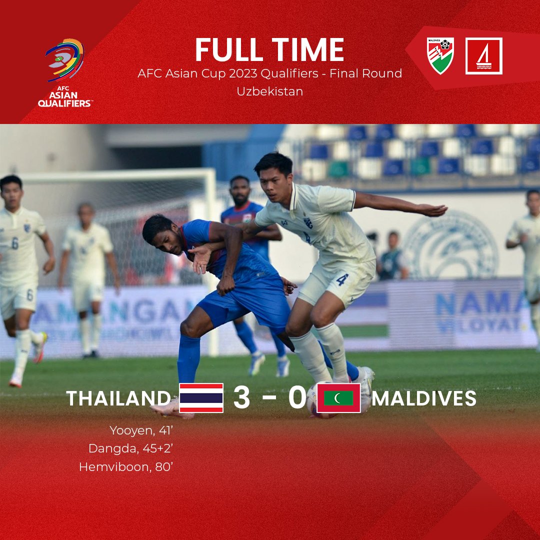 Full time! 🔴

#AFCAsianCup2023qualifiers #AsianCup2023