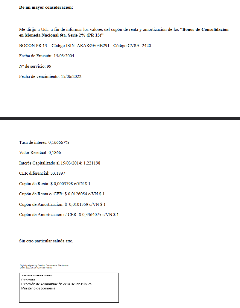 Sickboy_Galpon's tweet photo. #PR13 Aviso de Pago Bonos de Consolidacion en Moneda Nacional 6ta Serie 2% https://t.co/wMZJsuRLSx