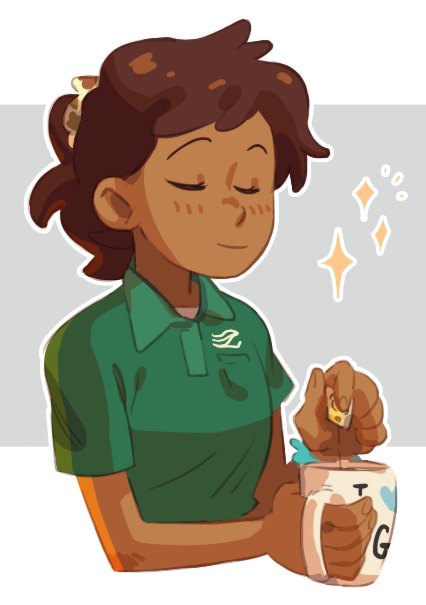 Aita_draws's tweet photo. Rise and shine! ☀️☕️ #amphibia #sashannarcy https://t.co/8n5rttlbdm