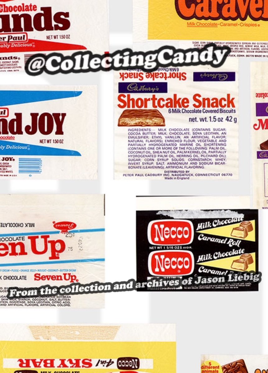 Collectingcandy's tweet photo. During my seemingly five minutes free today, I wanted to share a glimpse of a thing I was working on… from the archives.
#candyhistory #candywrappers #1970s #70s #70snostalgia #vintagecandy #vintagepackaging https://t.co/2NMsEQva3J