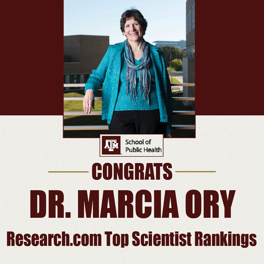 Congratuations to @TAMU_SPH Dr. Marcia Ory who was named to the @guide2research Ranking of Top 1000 Scientists in Social Sciences & Humanities. Ory was ranked 177 in the world & 88 in the U.S. ow.ly/SjWw50JsJ7l #CPHA #TAMU #TAMUHealth #TAMUSPH #publichealth #12thForHealth