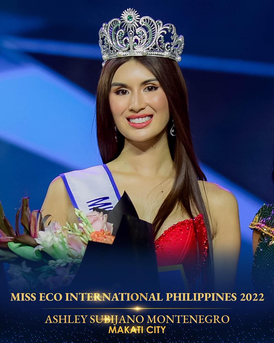 Congratulations to our Miss Eco International Philippines 2022...

Ashley Subijano Montenegro from Makati City. 👑✨

#MWPH
#MWPH2022
#ExceptionallyEmpoweredFilipina
#MWPH2022CoronationNight

Photo by Piqato Studio