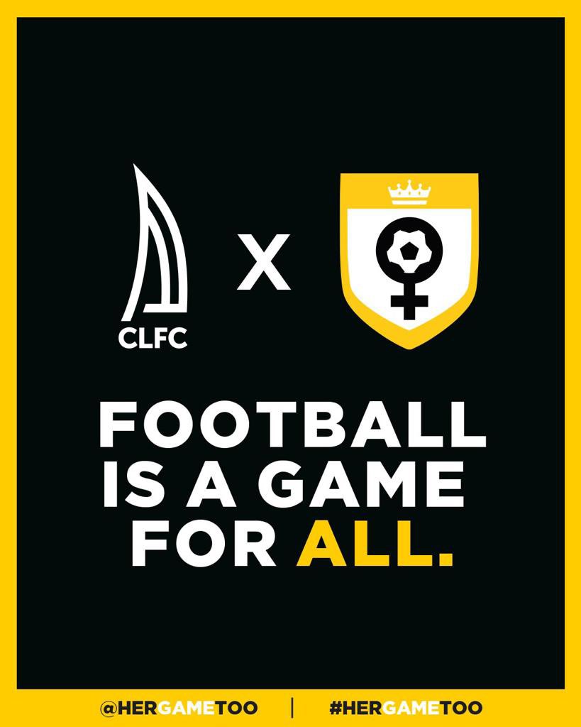 Following our rebrand, we’re delighted to announce our partnership with <a href="/HerGameToo/">Her Game Too</a>! 

HerGameToo, are a group of female supporters who are passionate about football and working to eradicate sexism in football. 

🔜 The HGT logo will also feature on our new kit! 👀 #HerGameToo