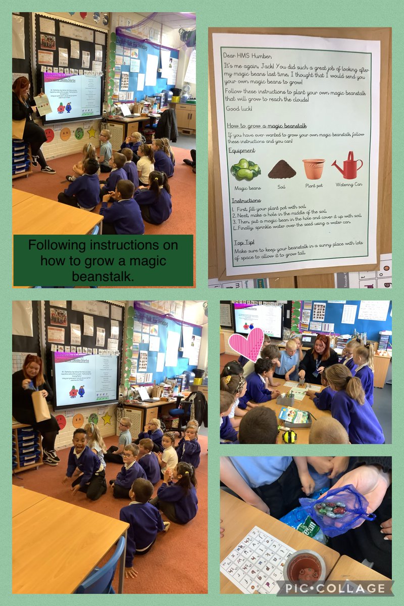 DeltaStrand's tweet photo. Today in Talk for Writing HMS Humber had a special delivery from Jack, he sent the children some Magic Beans!
The children had to follow the instructions to plant the beans so they can grow their own magic beanstalk.
@DeltaStrand @Talk4Writing
#DeltaStrandWriting #MagicBeans https://t.co/p9gB2dpEBN