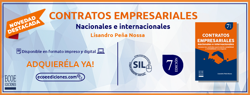 EcoeEdiciones's tweet photo. NOVEDAD Destacada | Contratos empresariales. Nacionales e internacionales 📜 | Autor: Lisandro Peña Nossa

🛒¡Adquiérela en! https://t.co/W1fhXHARlT https://t.co/kmOoIgotQv