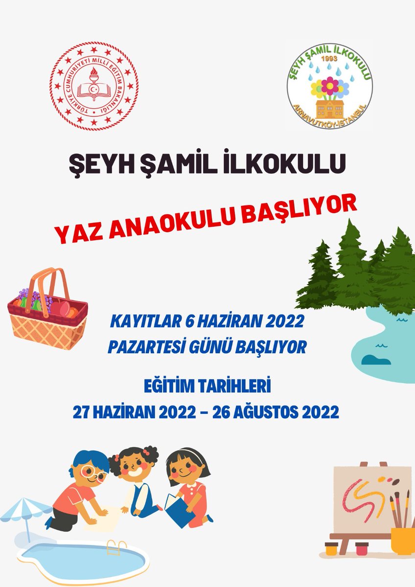 Yaz okulu anasınıfı kayıtları başladı.