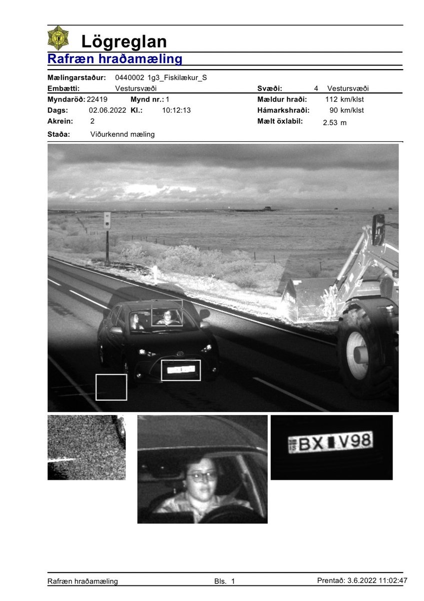 abigailbien's tweet photo. got caught speeding in iceland https://t.co/GXGBIzAlBO
