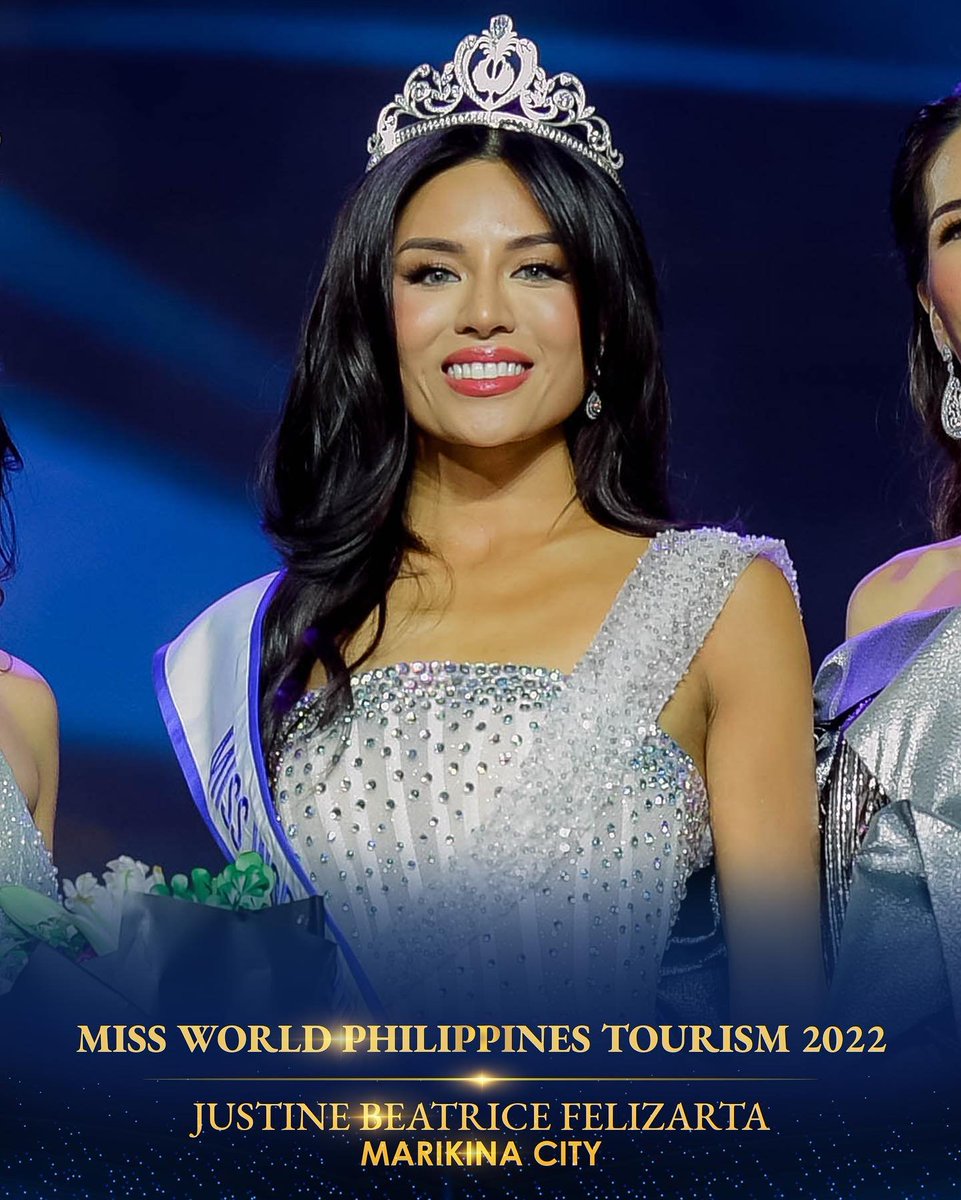 Congratulations to our Miss World Philippines Tourism 2022...

Justine Beatrice Felizarta from Marikina City. 👑✨

#MWPH
#MWPH2022
#ExceptionallyEmpoweredFilipina
#MWPH2022CoronationNight

Photo by Piqato Studio