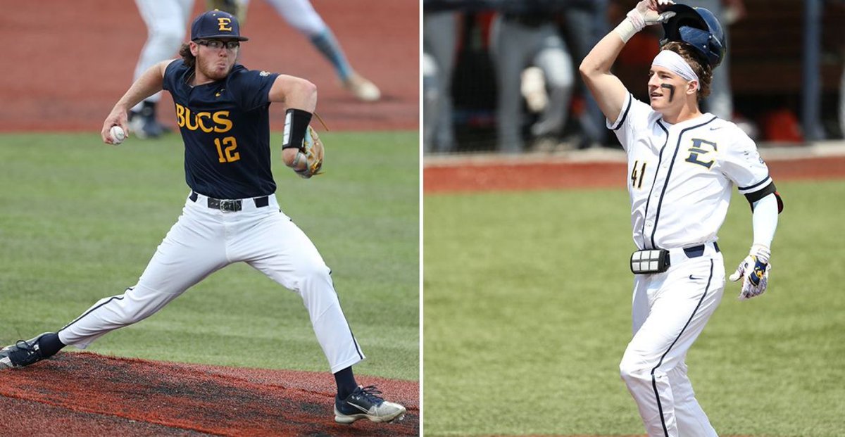 ETSUAthletics's tweet photo. Barth, Ronne Earn Freshman All-American honors by Collegiate Baseball https://t.co/TnNo8gv1Y1 https://t.co/I6Fu5diUV9