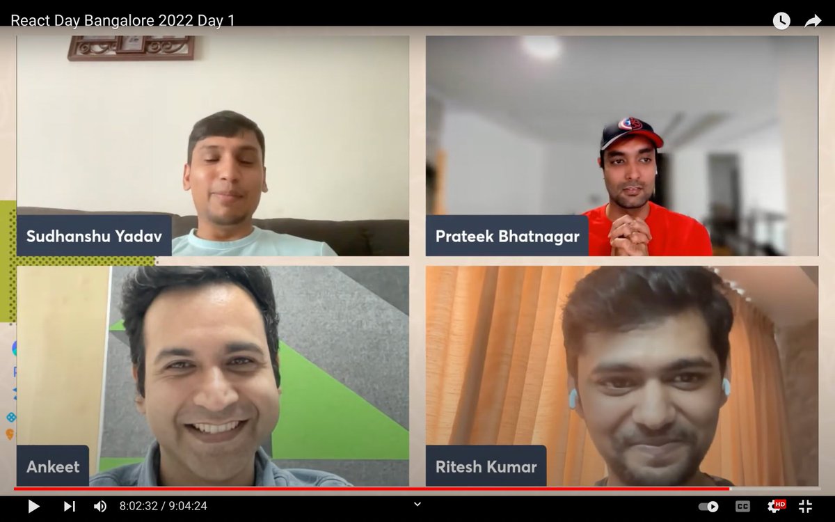 nileshinkane's tweet image. Next talk from @ankeetmaini 
&quot;How to kill bugs with your smile 101&quot;

#ReactDayIn2022